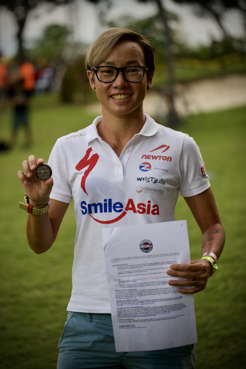 103.1 Brigada News FM - Palawan - TINGNAN  Ling Er Choo, mula sa bansang  Singapore ang first Female na nakatapos sa Ironman 70.3 sa Puerto Princesa  City. Si Choo ay 35